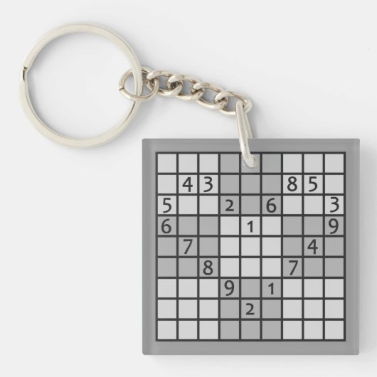 SUDOKU-Schlüsselkette Schlüsselanhänger (Vorderseite)