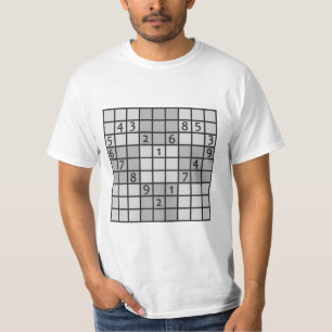 SUDOKU Shirts - wählen Sie Art, Farbe