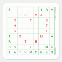 Sudoku Stickers - Weihnachtsherz