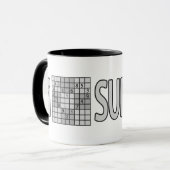 SUDOKU Tassen - wählen Sie Art, Farbe (Vorderseite Links)