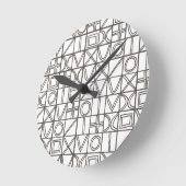 Sudoku Two-Modern Minimalist Geometric Runde Wanduhr (Winkel)