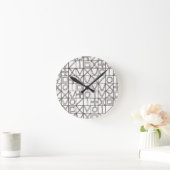 Sudoku Two-Modern Minimalist Geometric Runde Wanduhr (Zuhause)