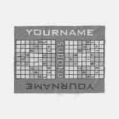 SUDOKU Vliesdecke Fleecedecke (Vorderseite (Horizontal))