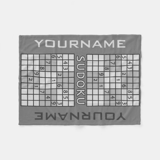 SUDOKU Vliesdecke Fleecedecke (Vorderseite (Horizontal))
