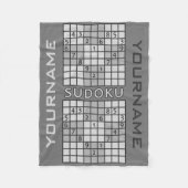SUDOKU Vliesdecke Fleecedecke (Vorderseite)