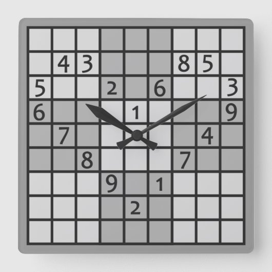 SUDOKU Wanduhr (Vorderseite)