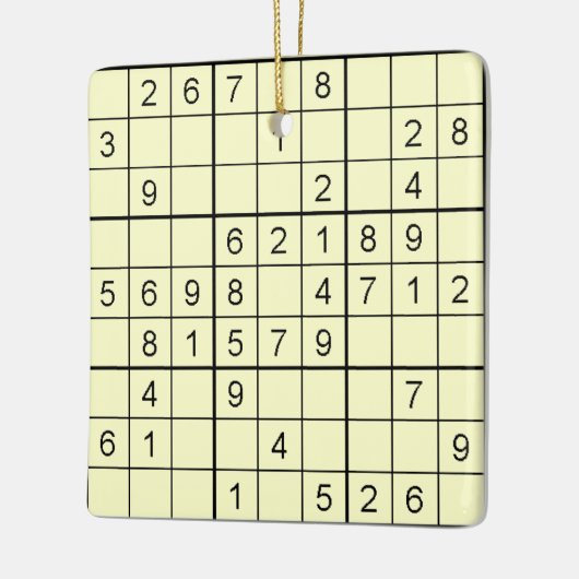 Sudoku Yellow Ornament (Links)
