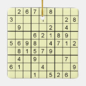Sudoku Yellow Ornament (Rückseite)