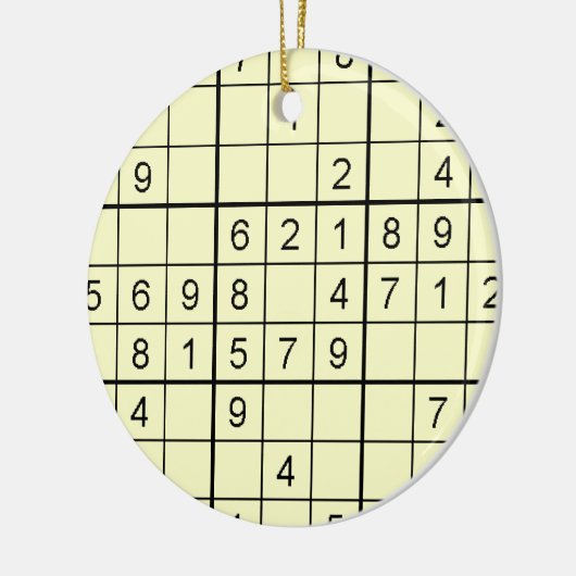 Sudoku Yellow Ornament (Links)