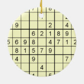 Sudoku Yellow Ornament (Hinten)