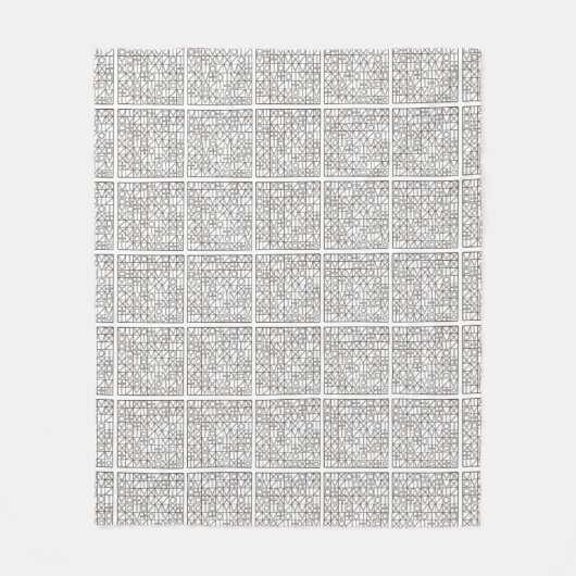 Sudoku Zwei-Schwarz-Weiß-Moderne Minimalistisch Fleecedecke (Vorderseite)