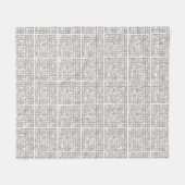 Sudoku Zwei-Schwarz-Weiß-Moderne Minimalistisch Fleecedecke (Vorderseite (Horizontal))