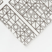 Sudoku Zwei-Schwarz-Weiß-Moderne Minimalistisch Fleecedecke (Ecke)
