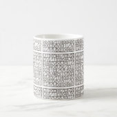 Sudoku Zwei-Schwarz-Weiß-Moderne Minimalistisch Kaffeetasse (Mittel)