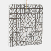 Sudoku Zwei-Schwarz-Weiß-Moderne Minimalistisch Keramikornament (Rechts)