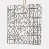 Sudoku Zwei-Schwarz-Weiß-Moderne Minimalistisch Keramikornament (Links)