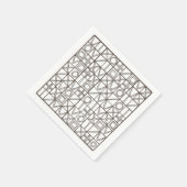 Sudoku Zwei-Schwarz-Weiß-Moderne Minimalistisch Serviette (Ecke)