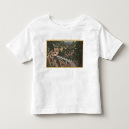 Südoregon - Pionierbrücke, Schlucht-Nebenfluss Kleinkind T-shirt (Vorderseite)