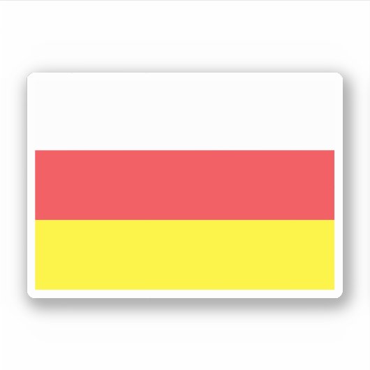 Südossetien - Alanien Aufkleber (Vorderseite)