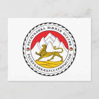 Südossetien-Wappen Postkarte