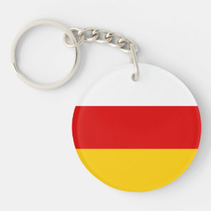 Südossetische Flagge Schlüsselanhänger