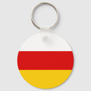 Südossetische Flagge Schlüsselanhänger