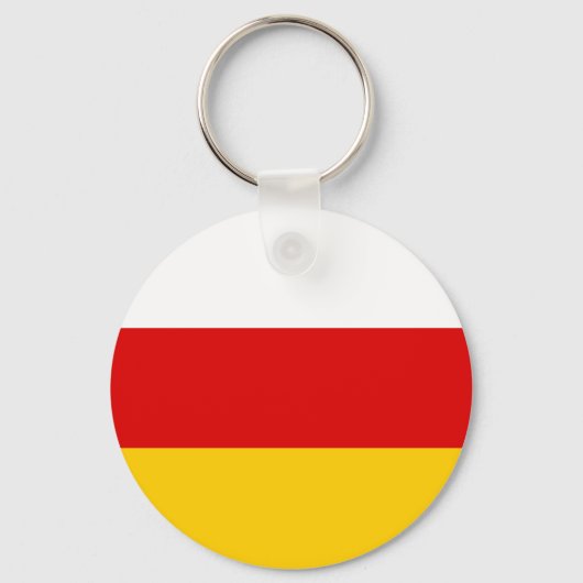 Südossetische Flagge Schlüsselanhänger (Vorderseite)