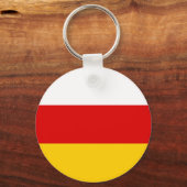 Südossetische Flagge Schlüsselanhänger (Vorderseite)