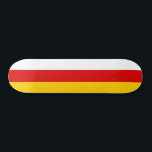 Südossetische Flagge Skateboard<br><div class="desc">Patriotische Flagge Südossetiens.</div>
