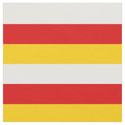 Südossetische Flagge Stoff (Nahaufnahme)
