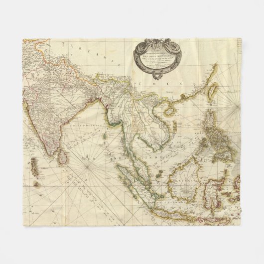 Südost. Indien Fleecedecke (Vorderseite (Horizontal))