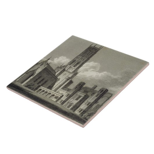 Südostansicht von Fonthill Abtei, 1812 (Stich Fliese (Seite)