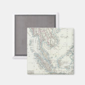 Südostasien Magnet (Vorderseite/Rückseite)