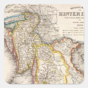 Südostasien Quadratischer Aufkleber