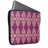 Südostasien: Retro Aborigine-Muster Laptopschutzhülle (Vorne Rechts)