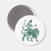 SÜDOSTASIEN SITZEN BUDDHA AUF LIEGEN MAGNET (Vorderseite/Rückseite)