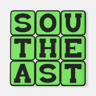 Südosten, Region Vereinigte Staaten Magnet