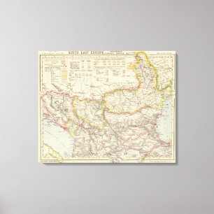 Südosteuropa, Rumänien, die Türkei, Servia Leinwanddruck