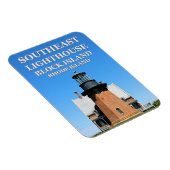 Südöstliches Leuchtturm, Block Island RI Flexi-Mag Magnet (Rechte Seite)