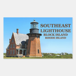 Südöstliches Leuchtturm, Block Island RI Stickers