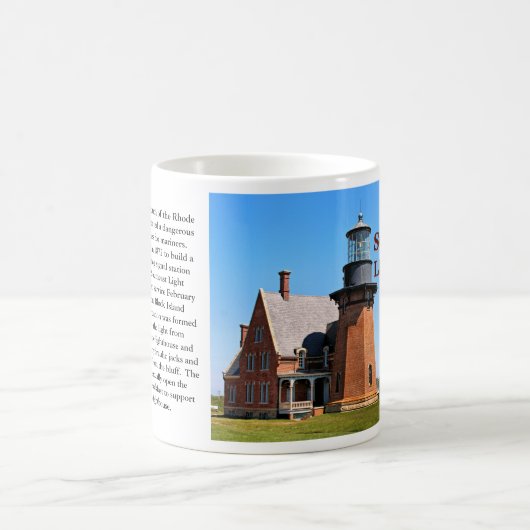 Südöstliches Leuchtturm, Blockinsel, RI-Tasse Kaffeetasse (Mittel)