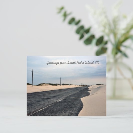 Südpadre Island Postkarte (Stehend Vorderseite)