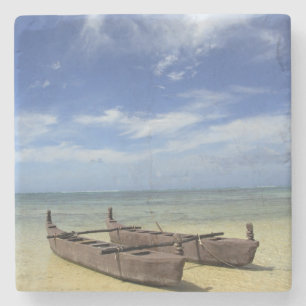 Südpazifik, Französisch-Polynesien, Moorea. Steinuntersetzer