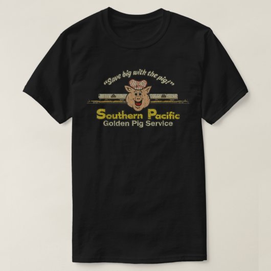 Südpazifik Golden Pig Service 1980 T-Shirt (Design vorne)