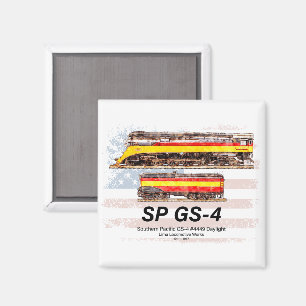 Südpazifik GS-4 Daylight Locomotive Profil Magnet