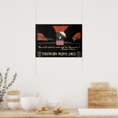 Südpazifik Lines American War Railposter Poster (Küche)