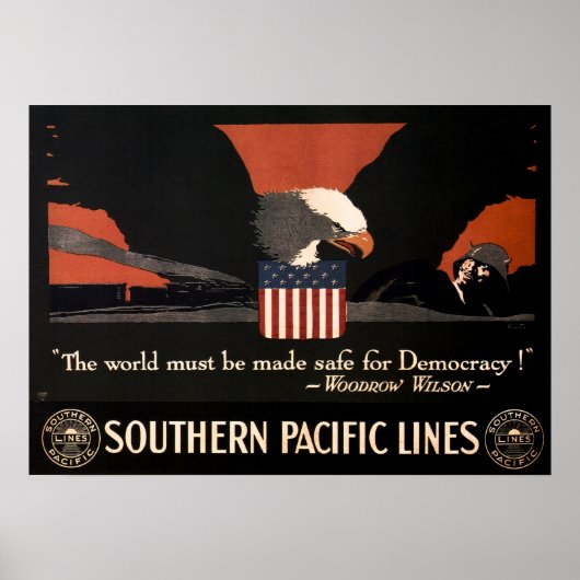 Südpazifik Lines American War Railposter Poster (Vorne)