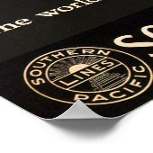 Südpazifik Lines American War Railposter Poster (Ecke)