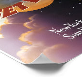 Südpazifik-Linien - Retroreisen Poster (Ecke)