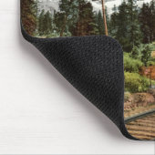 Südpazifik Mt. Shasta 1912 Vintag Mousepad (Ecke)